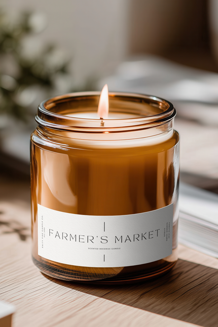 Farmer's Market Beeswax Candle
