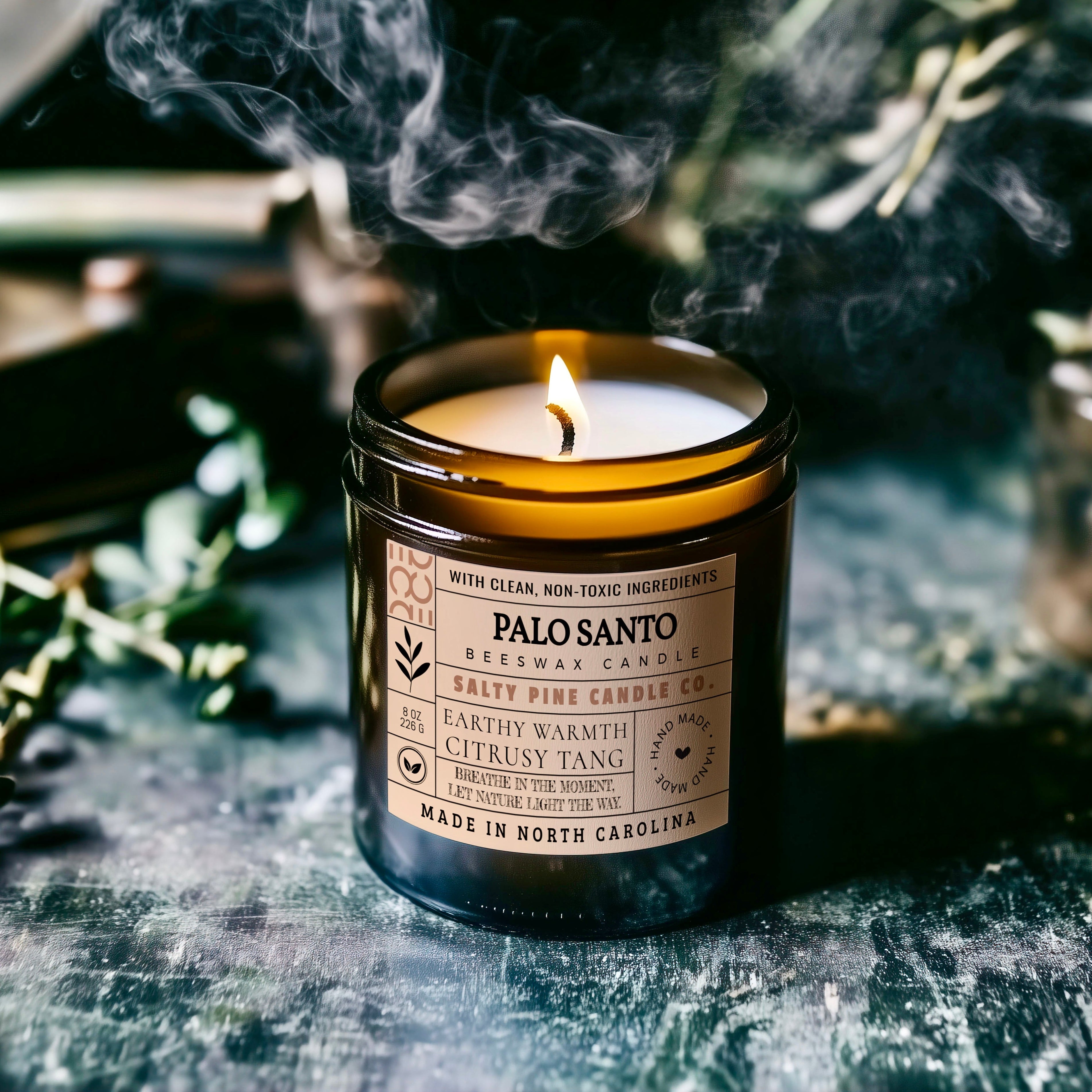 Palo Santo Beeswax Candle