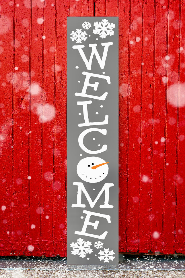 Snowman Welcome Sign