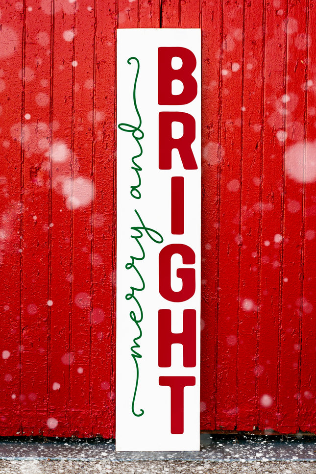 Merry and Bright Welcome Sign