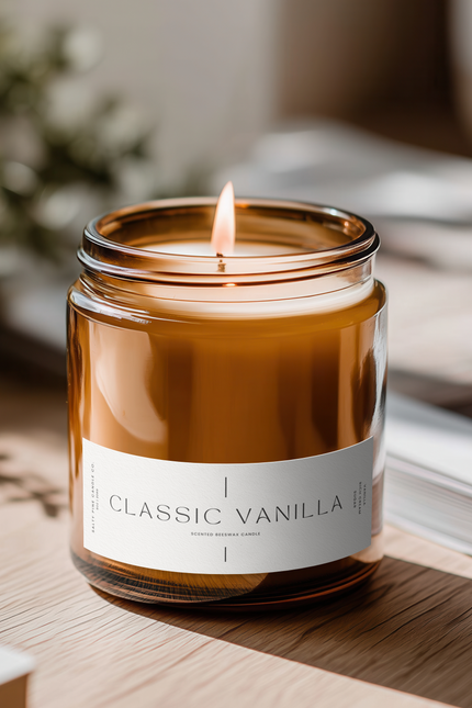 Classic Vanilla Beeswax Candle