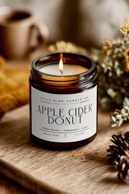 Apple Cider Donut Fall Beeswax Candle