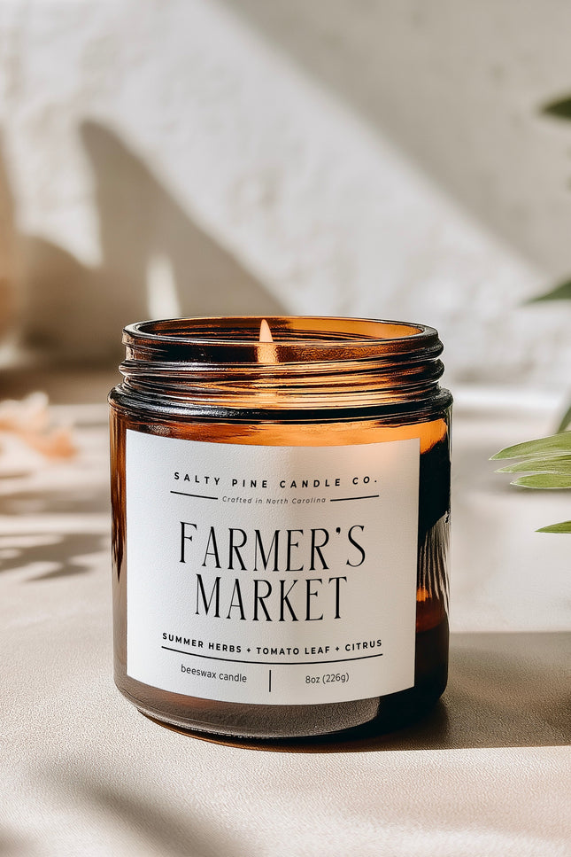 Farmer's Market Beeswax Candle