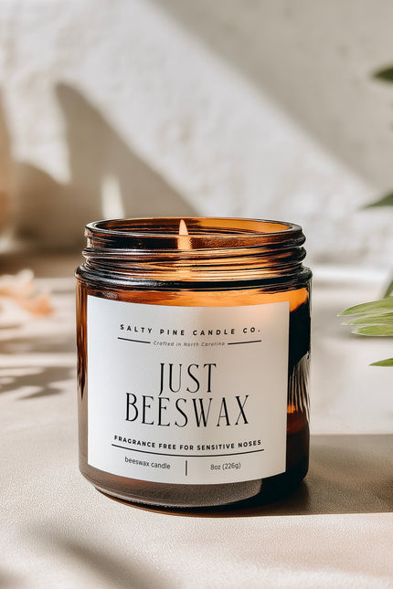 Fragrance Free Beeswax Candle