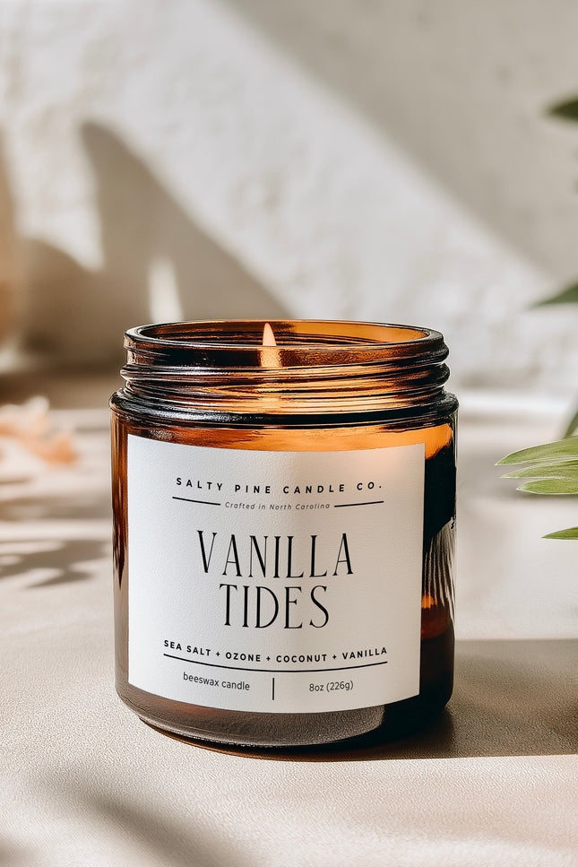 Vanilla Tides Beeswax Candle