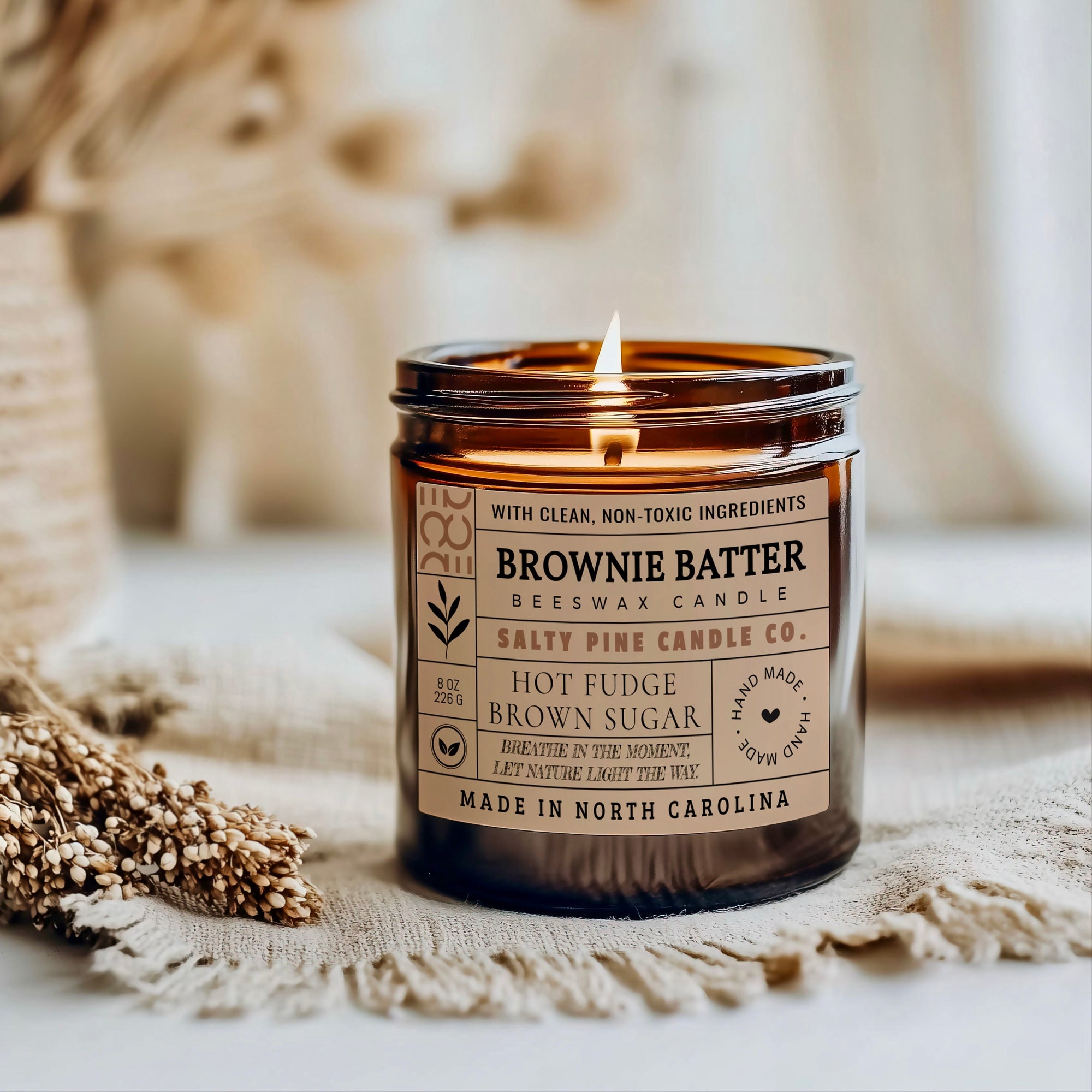 Brownie Batter Beeswax Candle