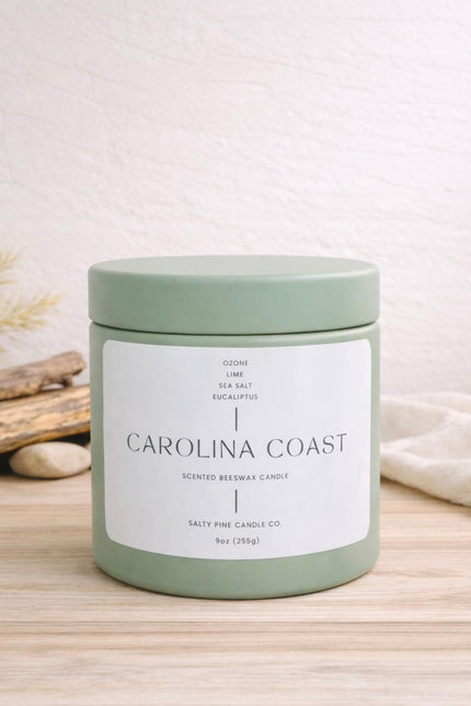 Carolina Coast - 9oz Beeswax Candle Tin