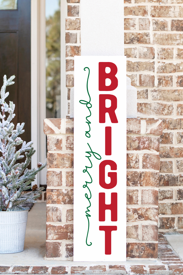Merry and Bright Welcome Sign